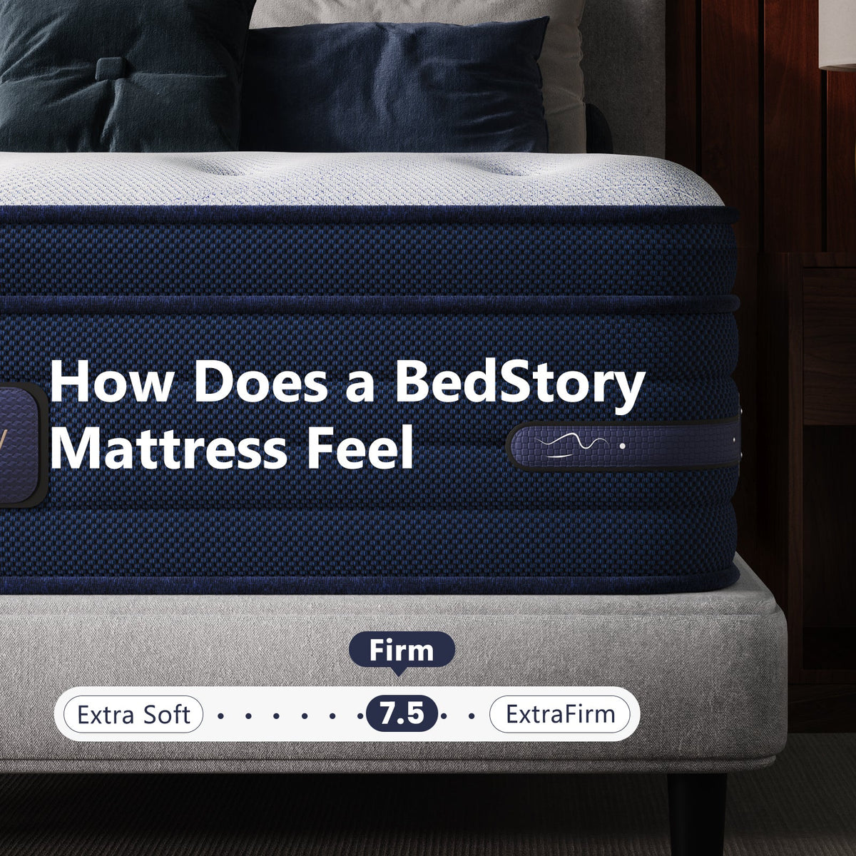 Bedstory Spine Align Pro 14" King Firm Pressure Relieving Cooling Hybrid Mattress