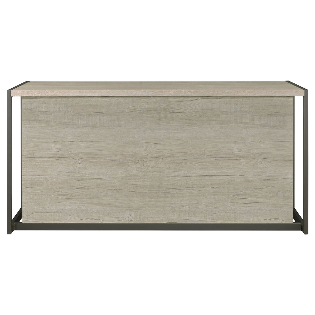 Brisley Whitewashed Office Desk