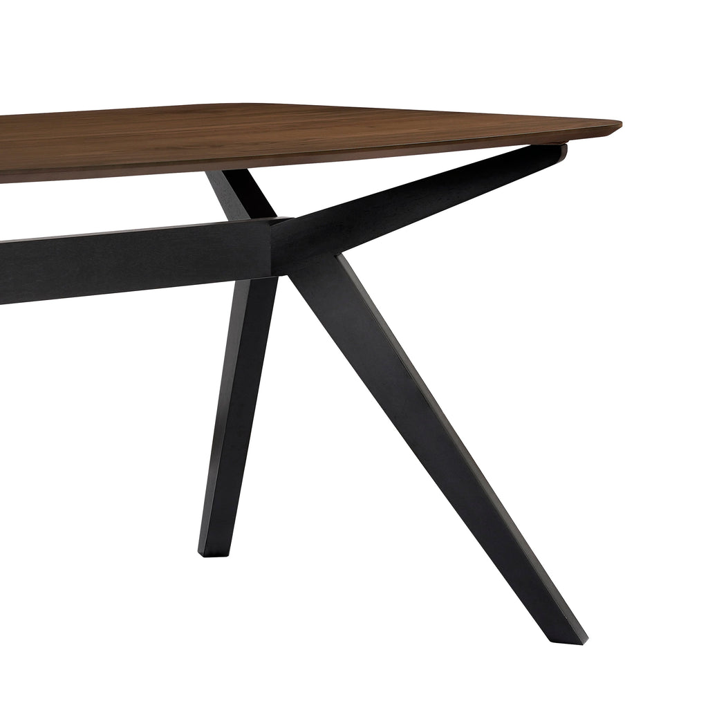 7-Pieces Upholstered Dining Set With Rubberwood Frame, Grey + Walnut + Black