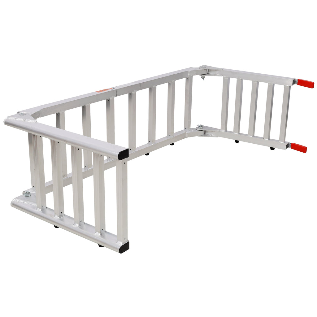 Aluminum Ramp 1,400 LBS/Pair, For Motorcycle/Lawn Mower/ATV Ramp