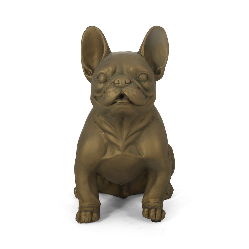 Dog Garden Sculpture - Outdoor French Bulldog Garden Statue