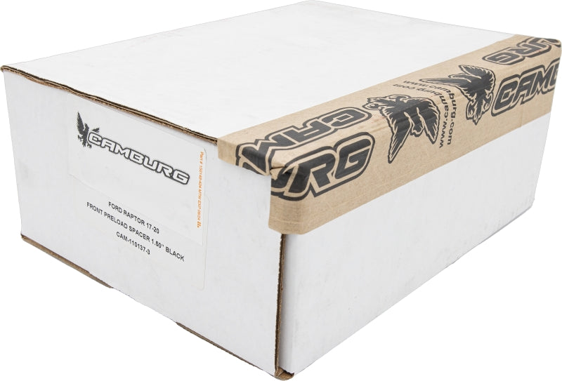 Camburg Ford Raptor 17-20 1.5in Spring Preload Spacer Kit (Black) CAM-110137-BLK