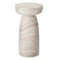 Natural Stone Grain Mushroom Shape Side Table
