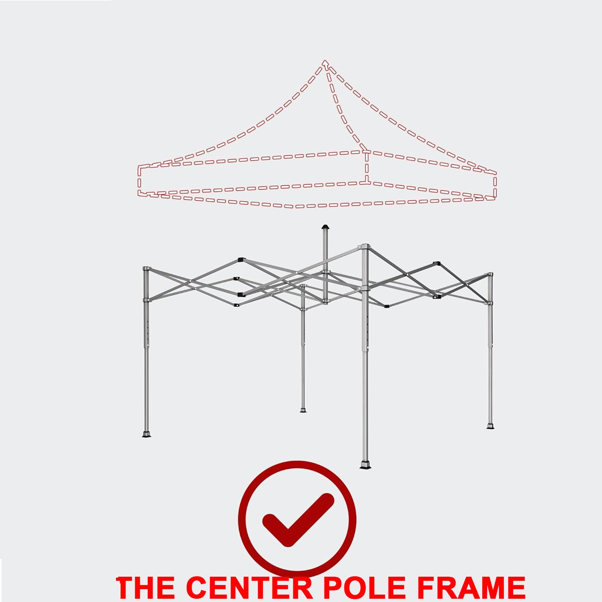 10x10 Canopy Replacement Top for Pop Up Canopy Tent
