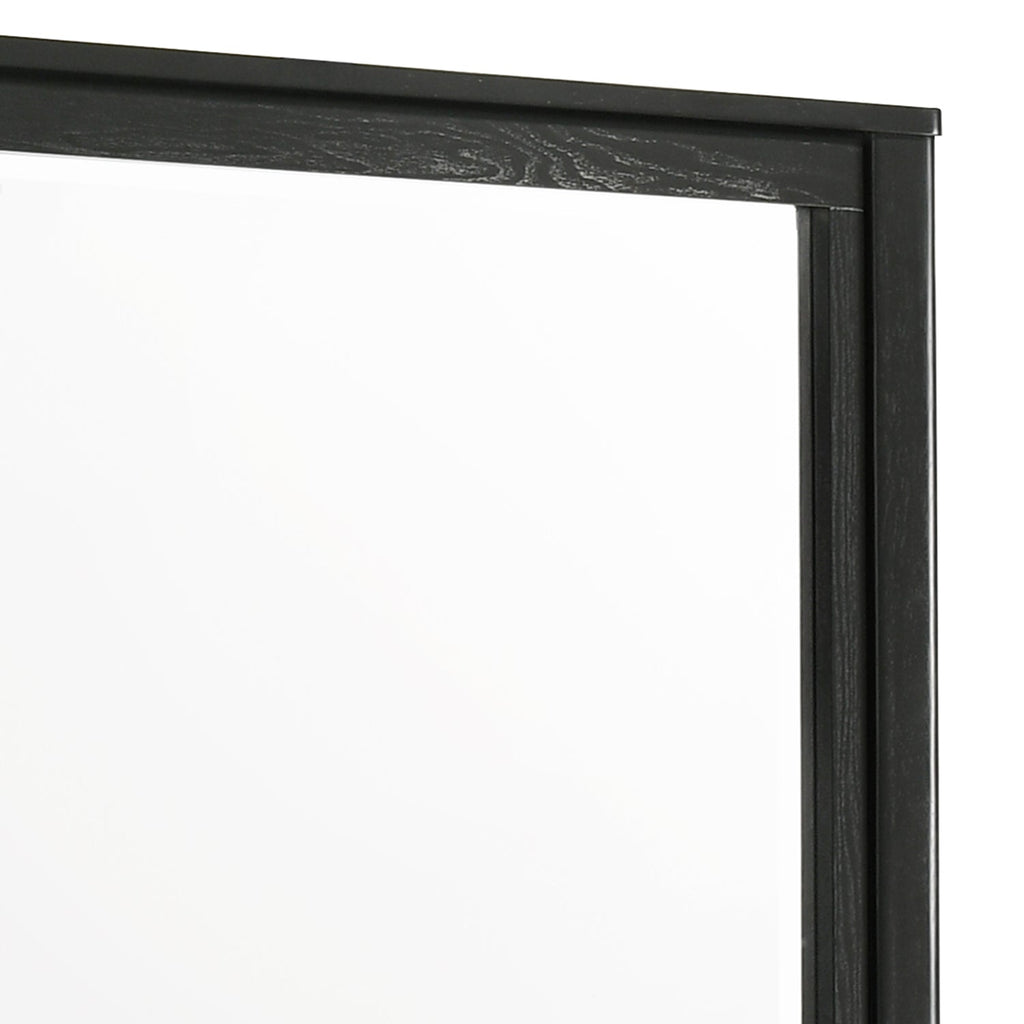 Opel Modern Beveled Bedroom Mirror with Deep Frame Profile