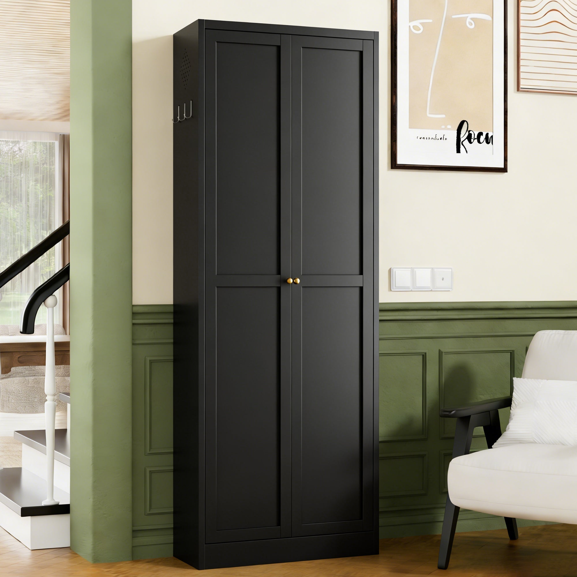 72" Metal Pantry Cabinet