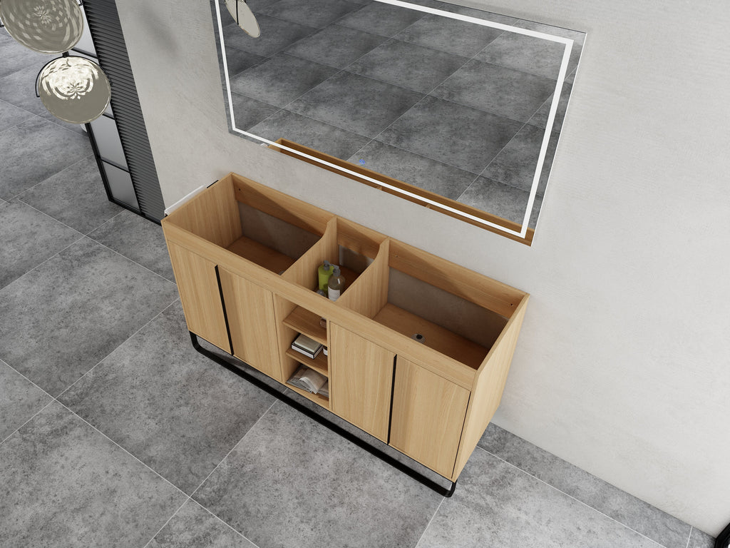 60" Freestanding Bathroom Vanity Cabinet