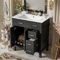 30" Bathroom Vanity with Ceramic Sink