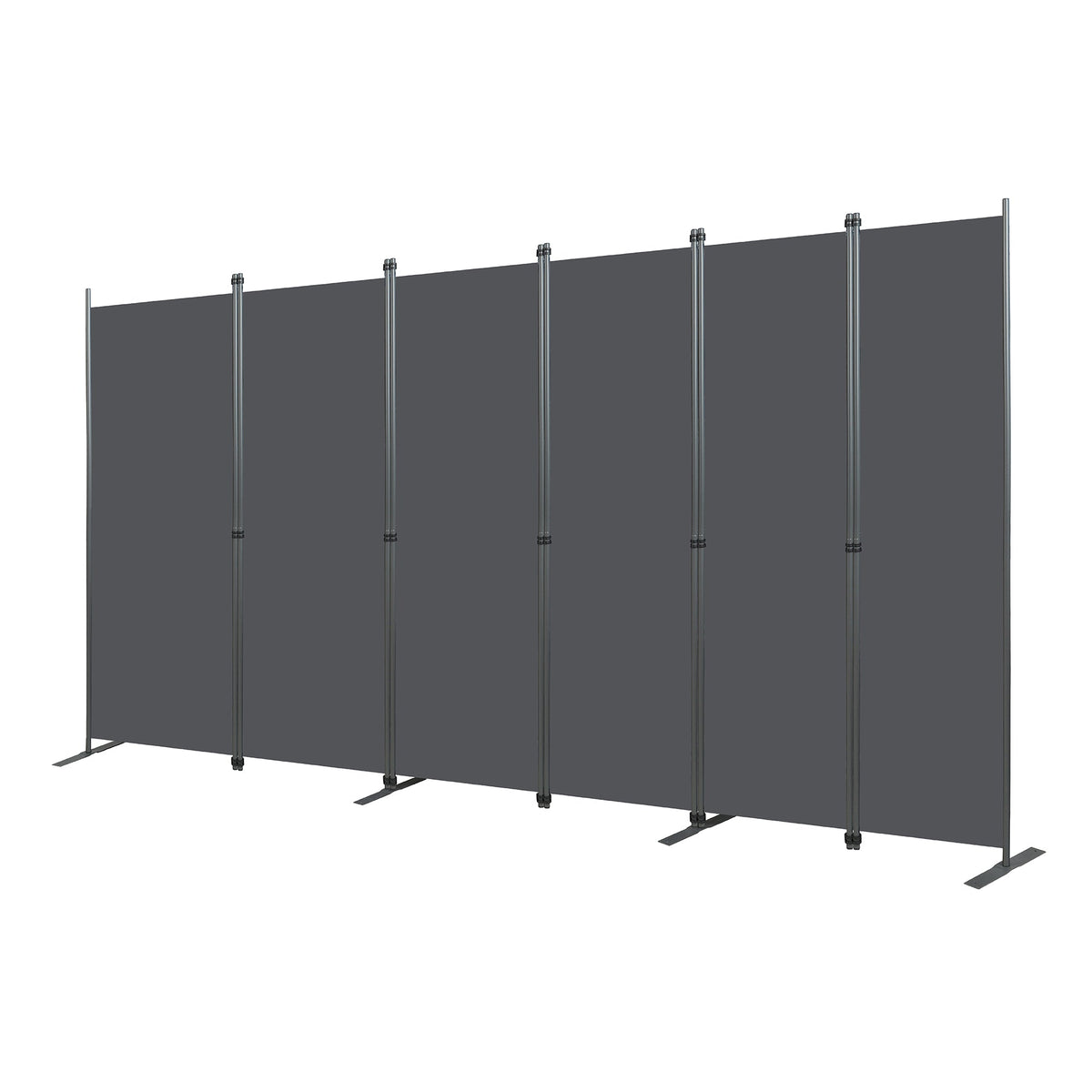 Room Divider 6-Panel - Black