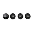 Ford Racing Car Black and Chrome Wheel Cap M-1096K-BCC