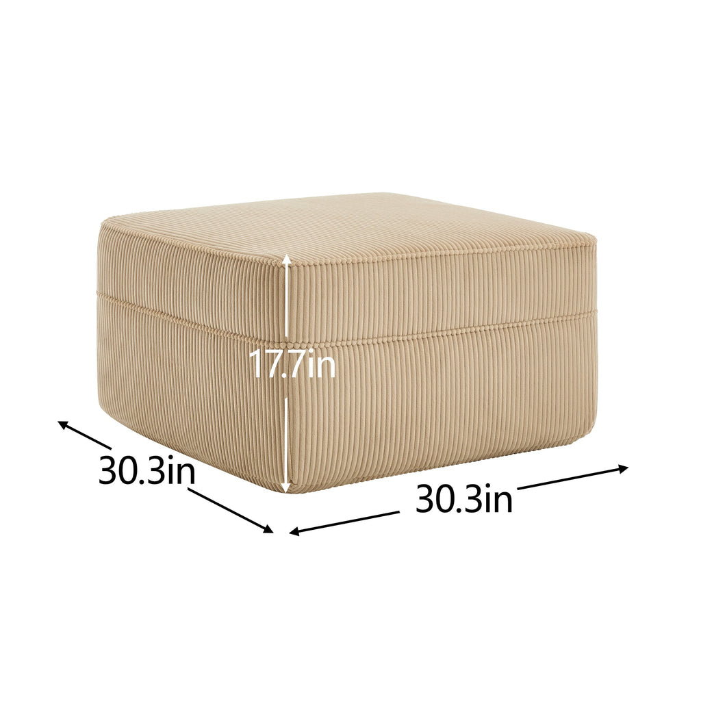 Ottoman Corduroy - Camel