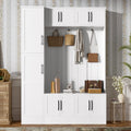 Vibe Haus 79'' Tall Modern Hall Tree with Shoe Storage