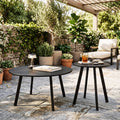 2-Piece Round Nesting Coffee Table Set