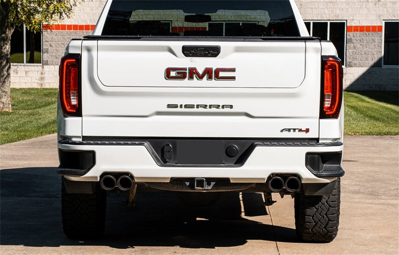 CORSA Performance Corsa 19-23 GMC Sierra 1500 Cat-Back Dual Rear Exit with Twin 4in Black Powder Coat Pro-Series Tips 21201BPC