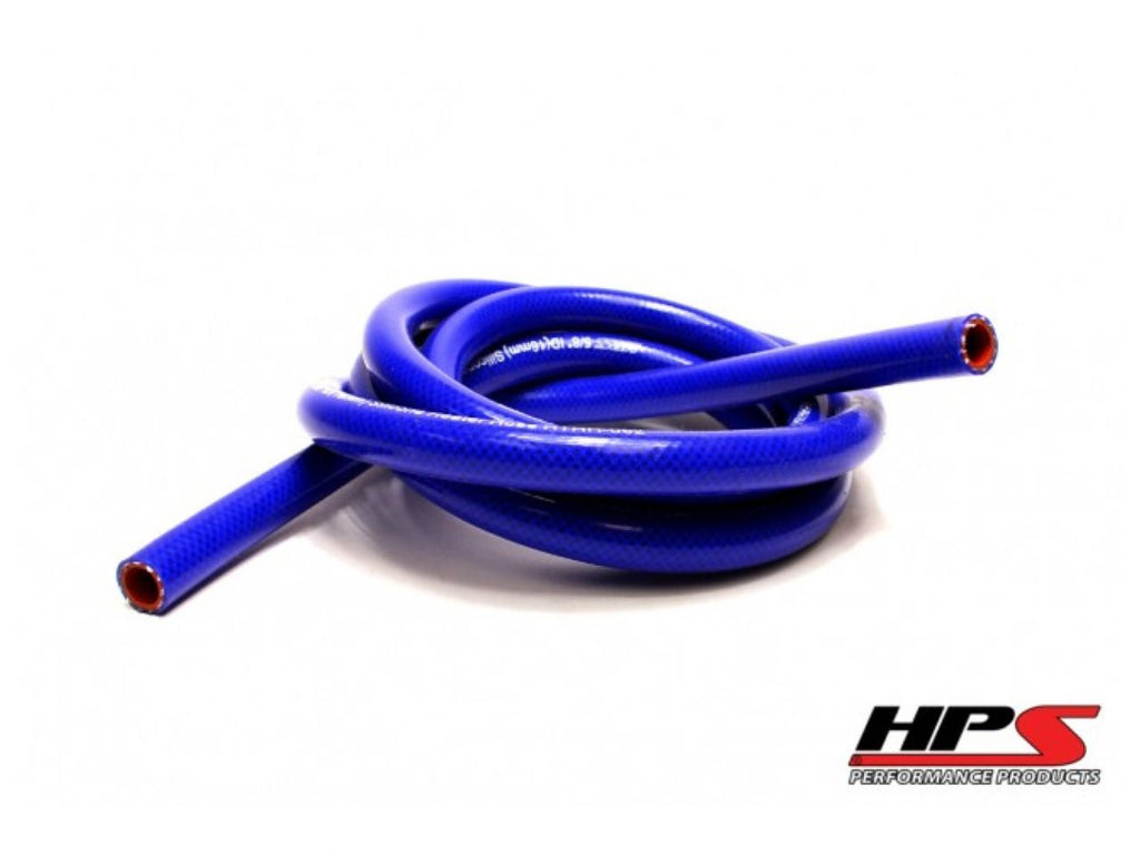 HPS High Temp 3/8"ID(9.5mm)Reinforced Silicone Heater Hose Blue 10 Ft Roll