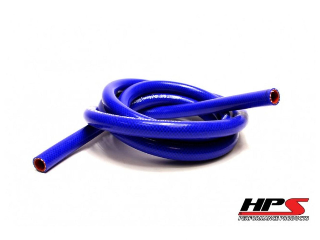 HPS 5/8" ID Blue High Temp Reinforced Silicone Heater Hose Tubing, 16mm ID
