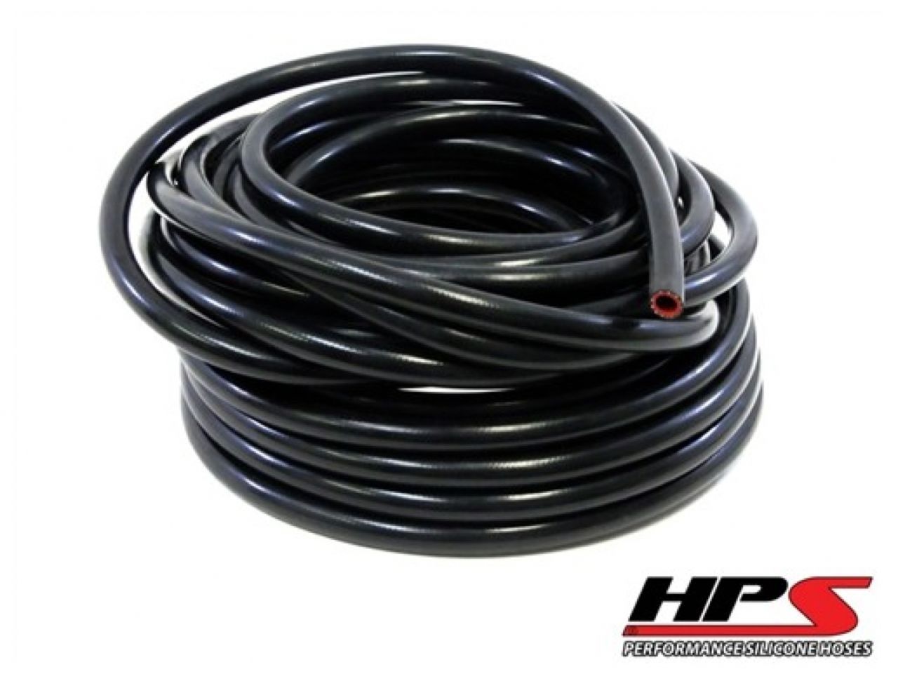HPS High Temp 1" ID (25mm) Reinforced Silicone Heater Hose Black - 25 Feet