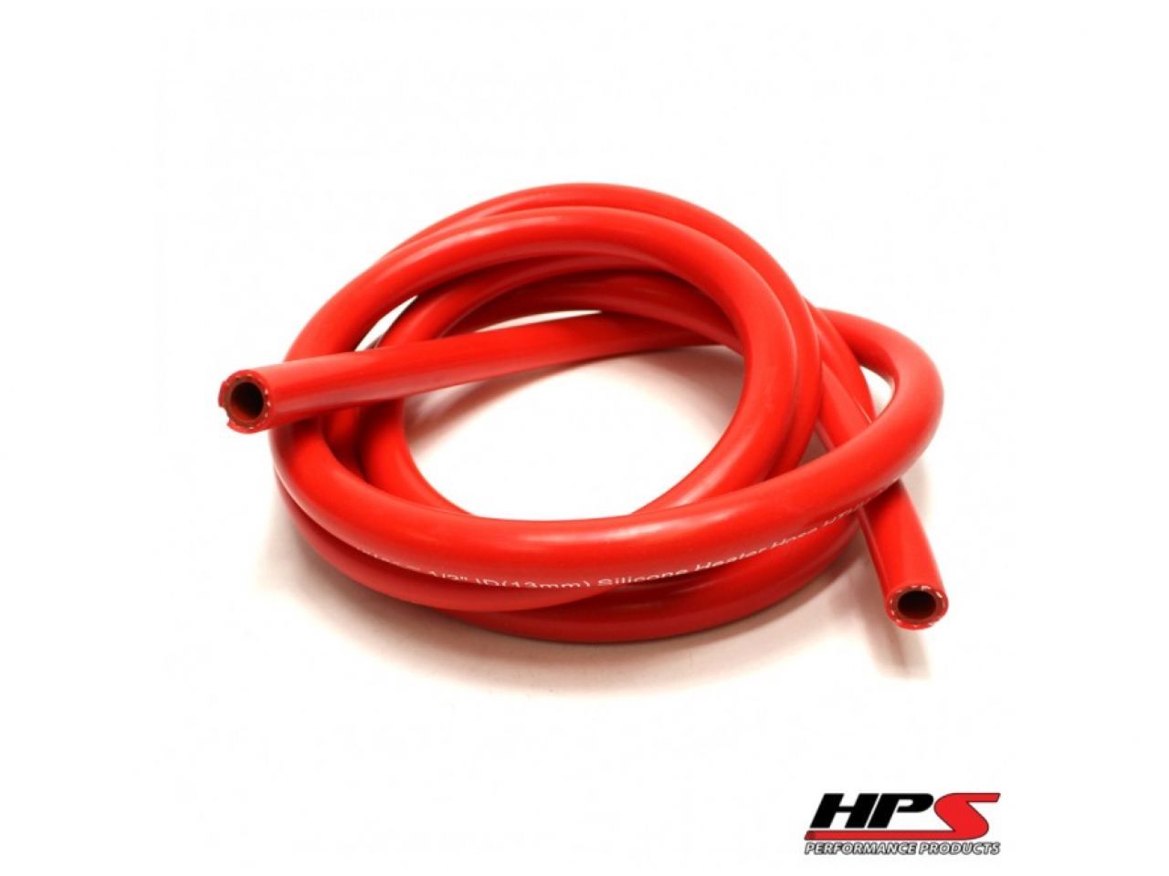 HPS High Temp 1/2" ID (13mm) Reinforced Silicone Heater Hose Red - 10 Feet