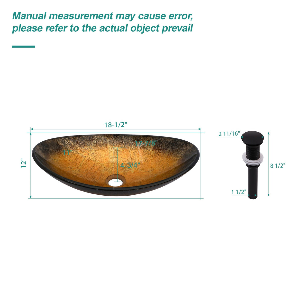 Artistic Tempered Glass Vessel Sink