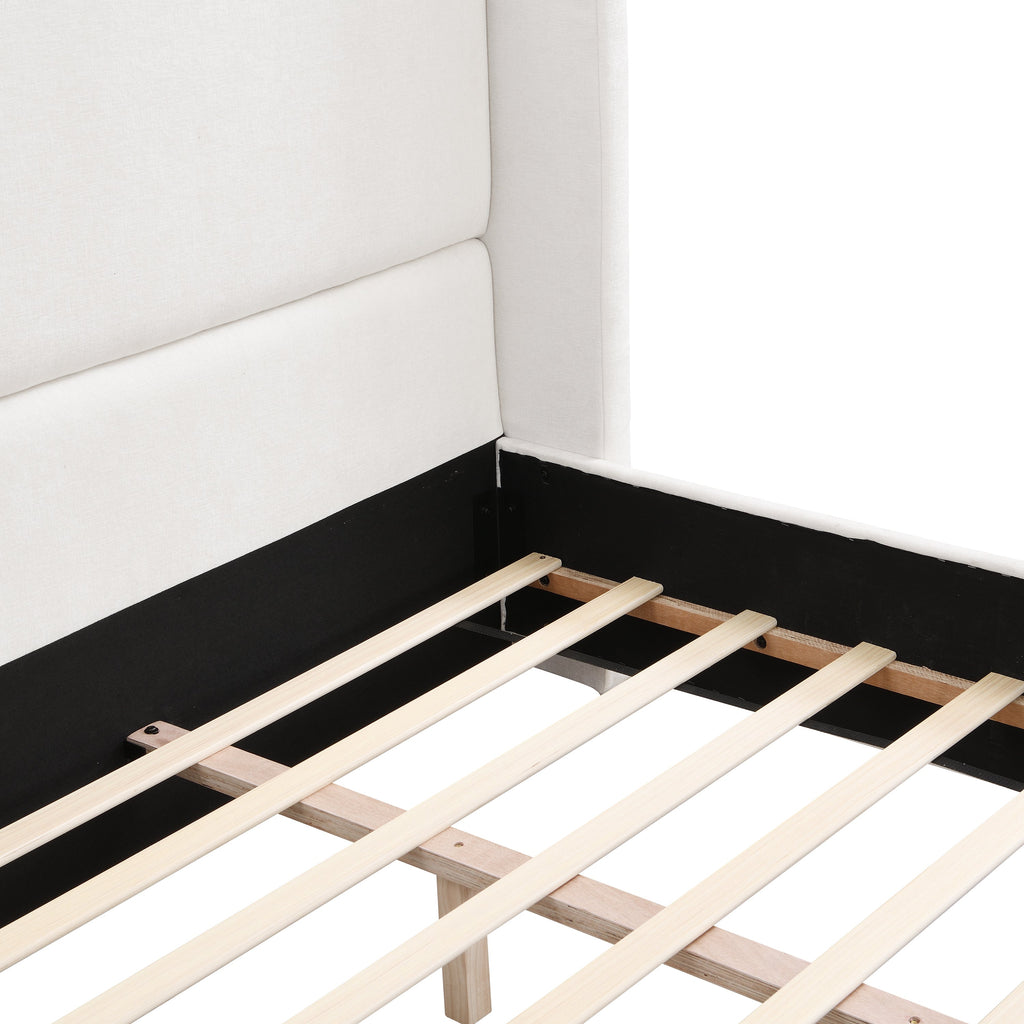 Elegant Wingback Bed