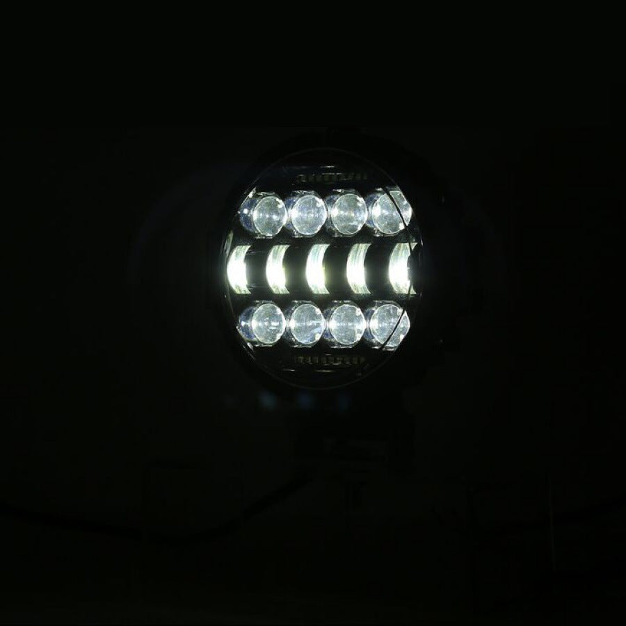 7-inch Circular Car Headlights With LDE Guard Bars