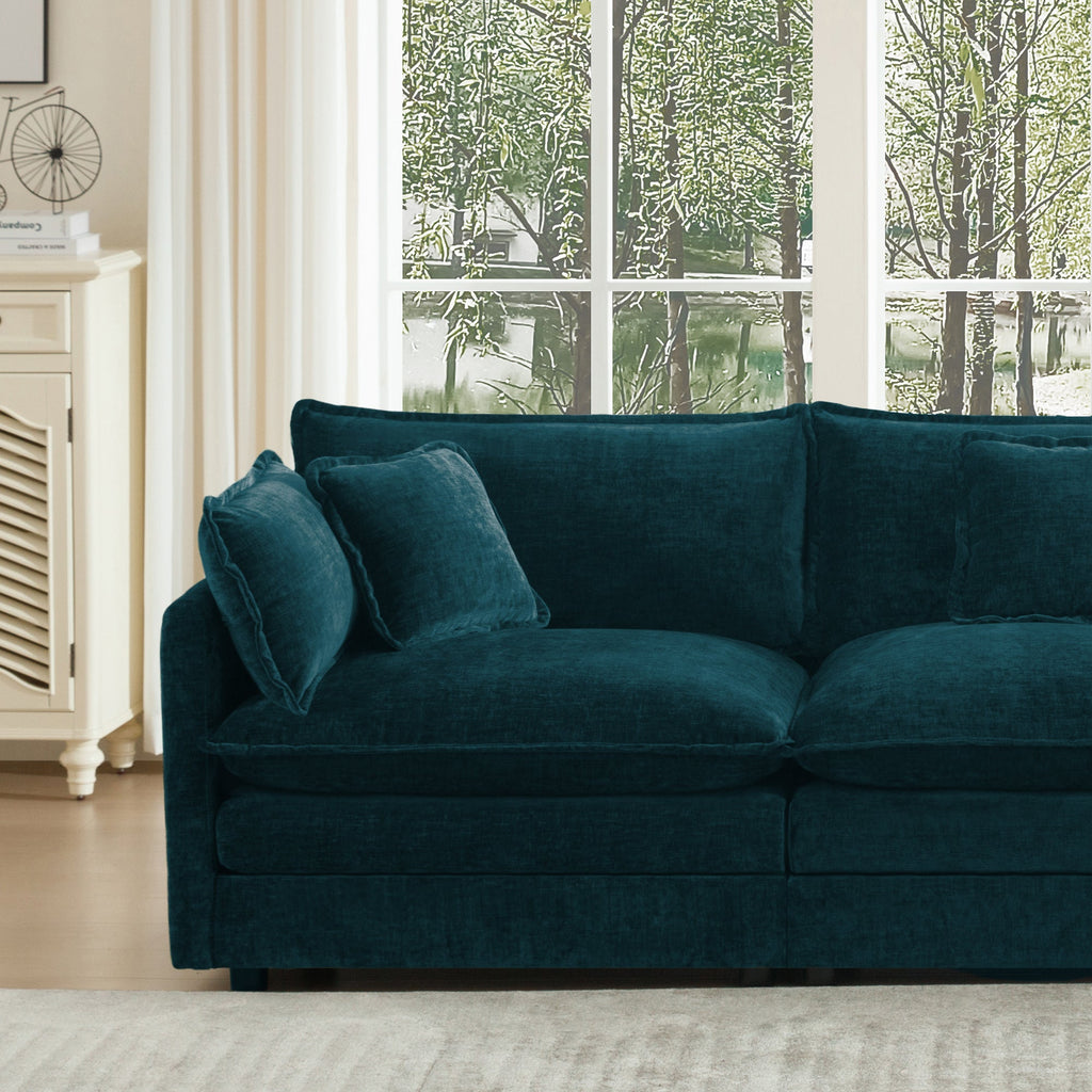 Free Combination Modular Sofa - 4 Seater Chenille Fabric