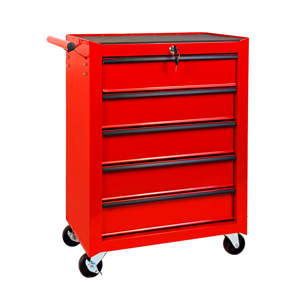 Rolling Metal Tool Chest with 5 Drawers