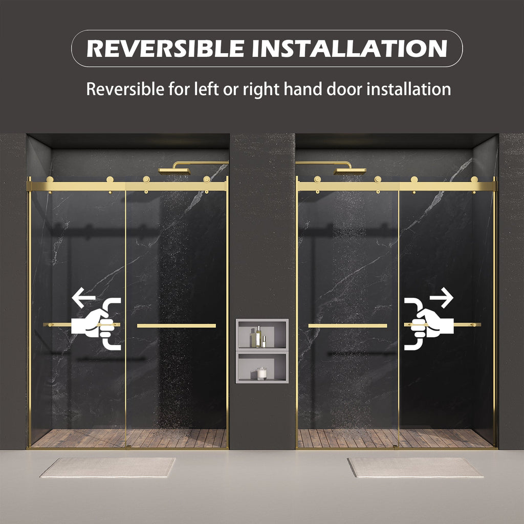Frameless Dual Sliding Shower Door