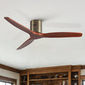 52 Inch American Farmhouse Rustic Elegance Classical Solid Wood Ceiling Fan