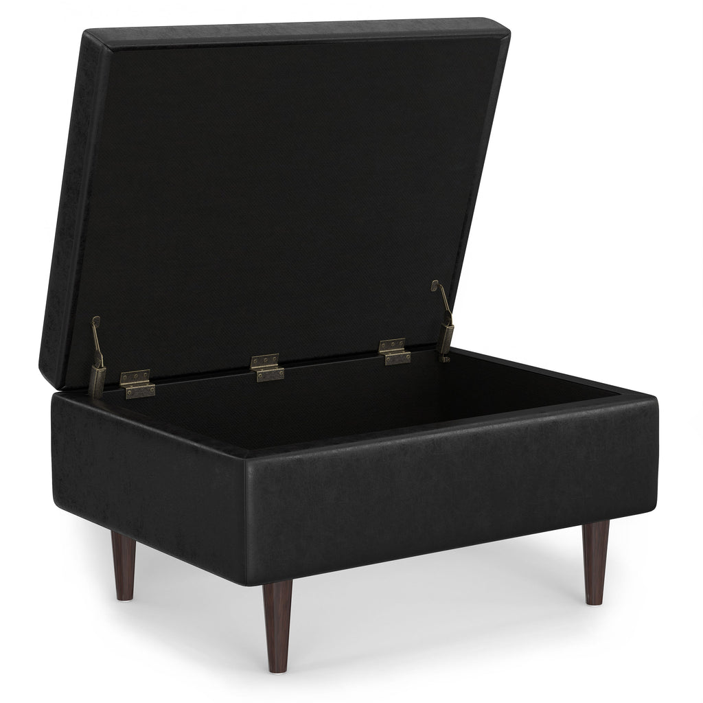 Shay Mid Century Small Coffee Table Storage Ottoman