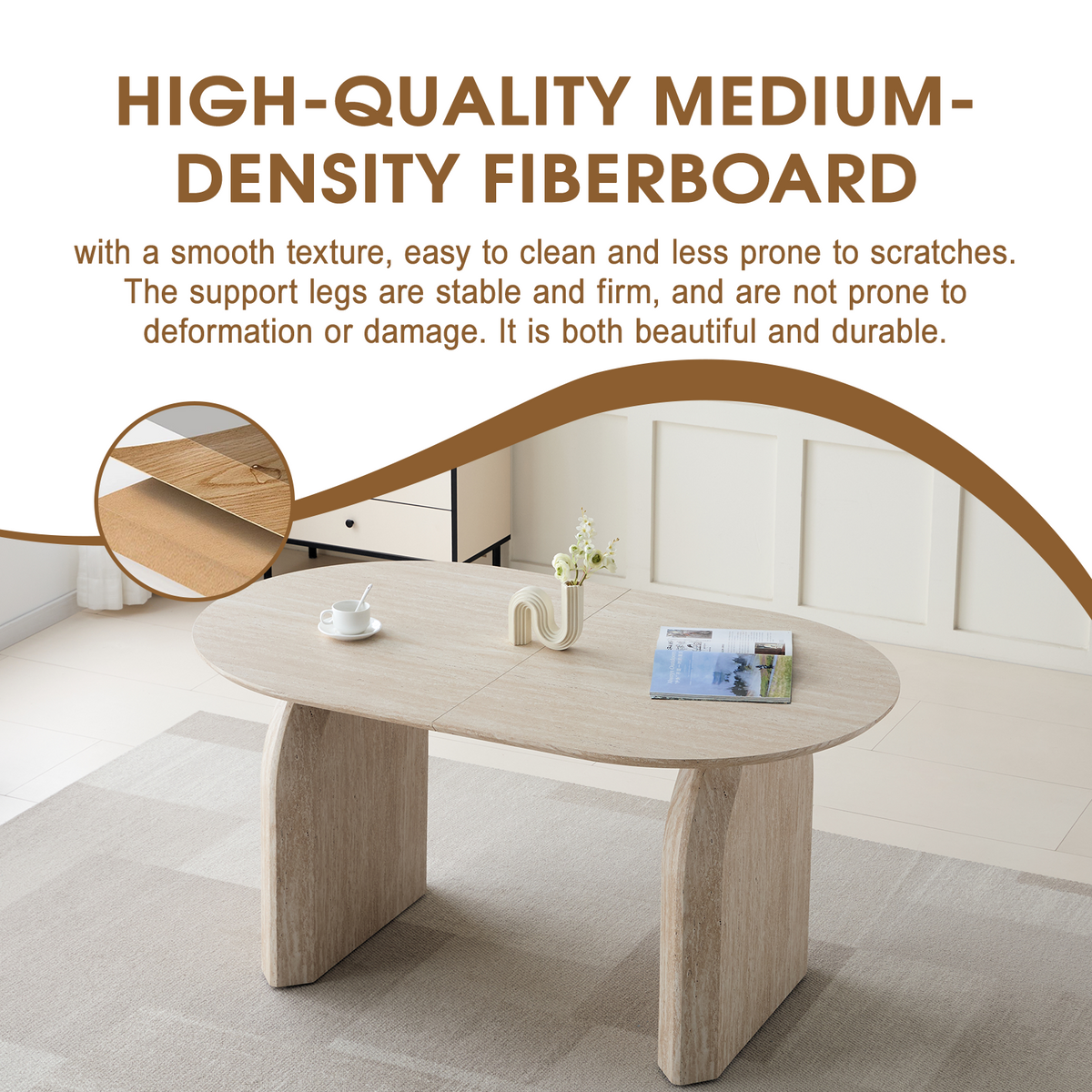 Wood Extendable Dining Table