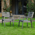 HDPE Outdoor Terrace Dining Chair Set