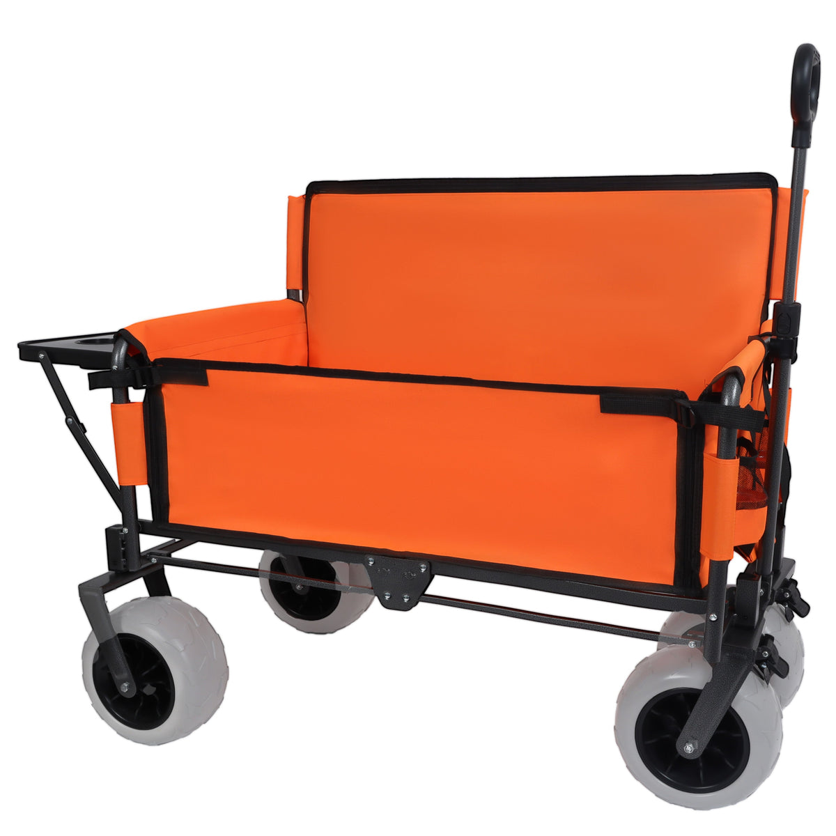 3-in-1 Folding Wagon with Bench Seat & Tabletop