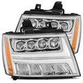 AlphaRex 07-13 Chevy AvalancheáNOVA LED Proj Headlights Plank Style Design Chrome w/Activ Light/DRL 880286 *Discontinued