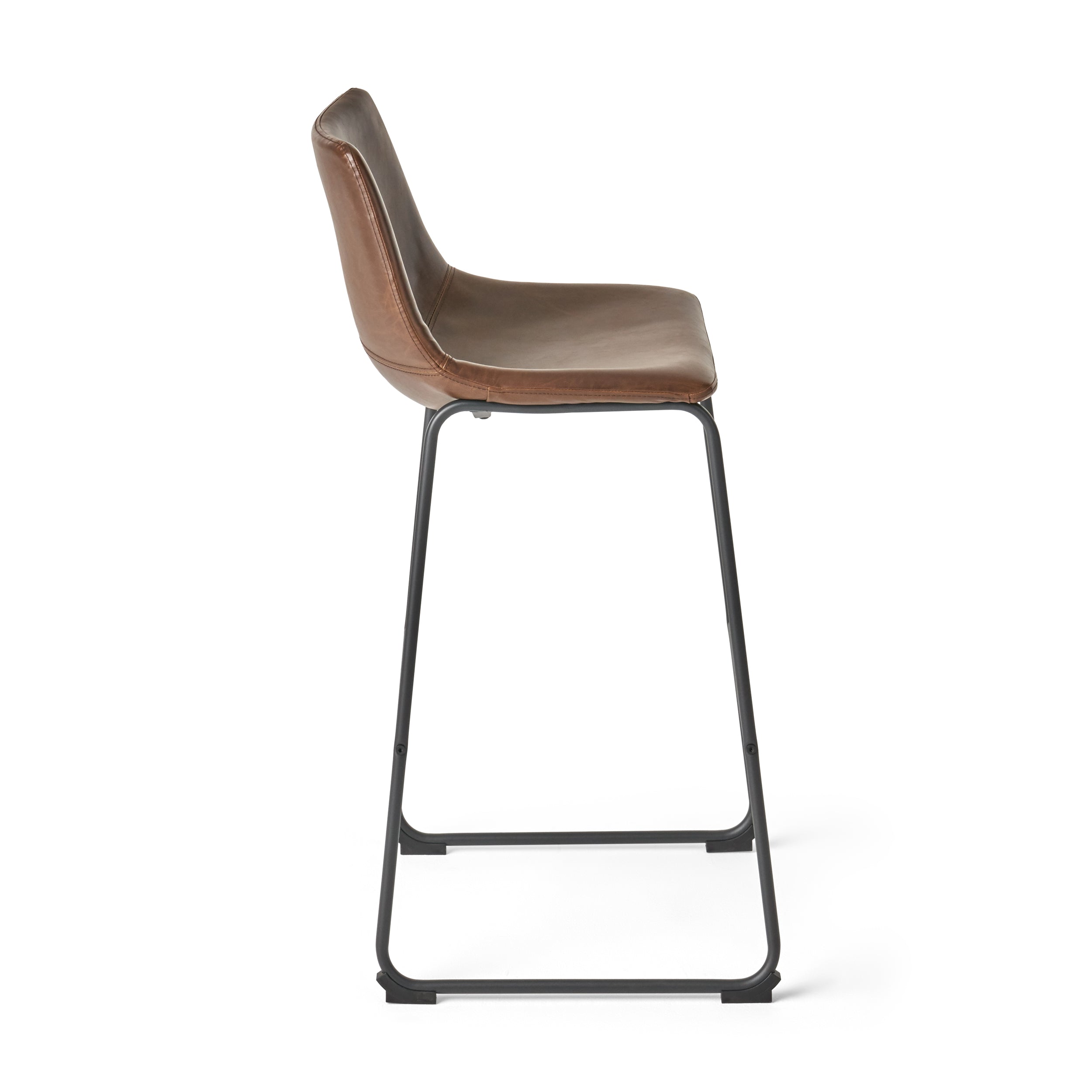 Set of 2 30" Cedric Faux Leather Barstool Vintage