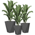 Outsunny Set of 3 Tall Planters