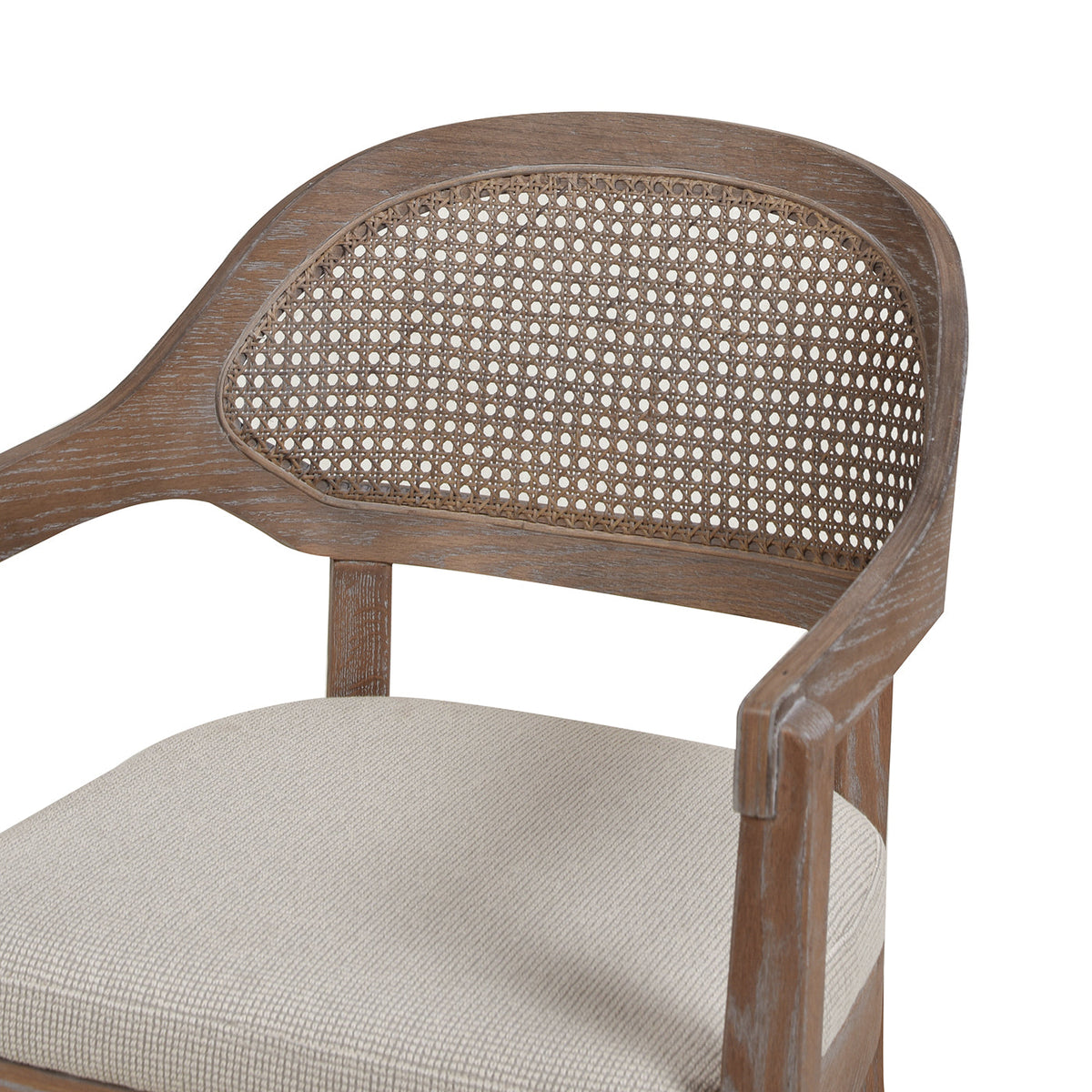 Americana Mid-Century Modern Cane Back Dining Chair