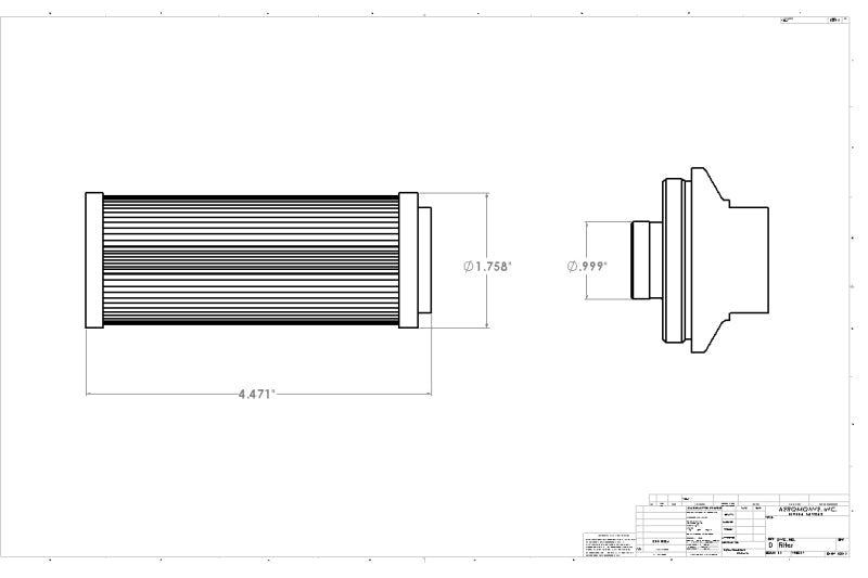 Aeromotive Pro-Series 10 Micron, ORB-12 Fuel Filter