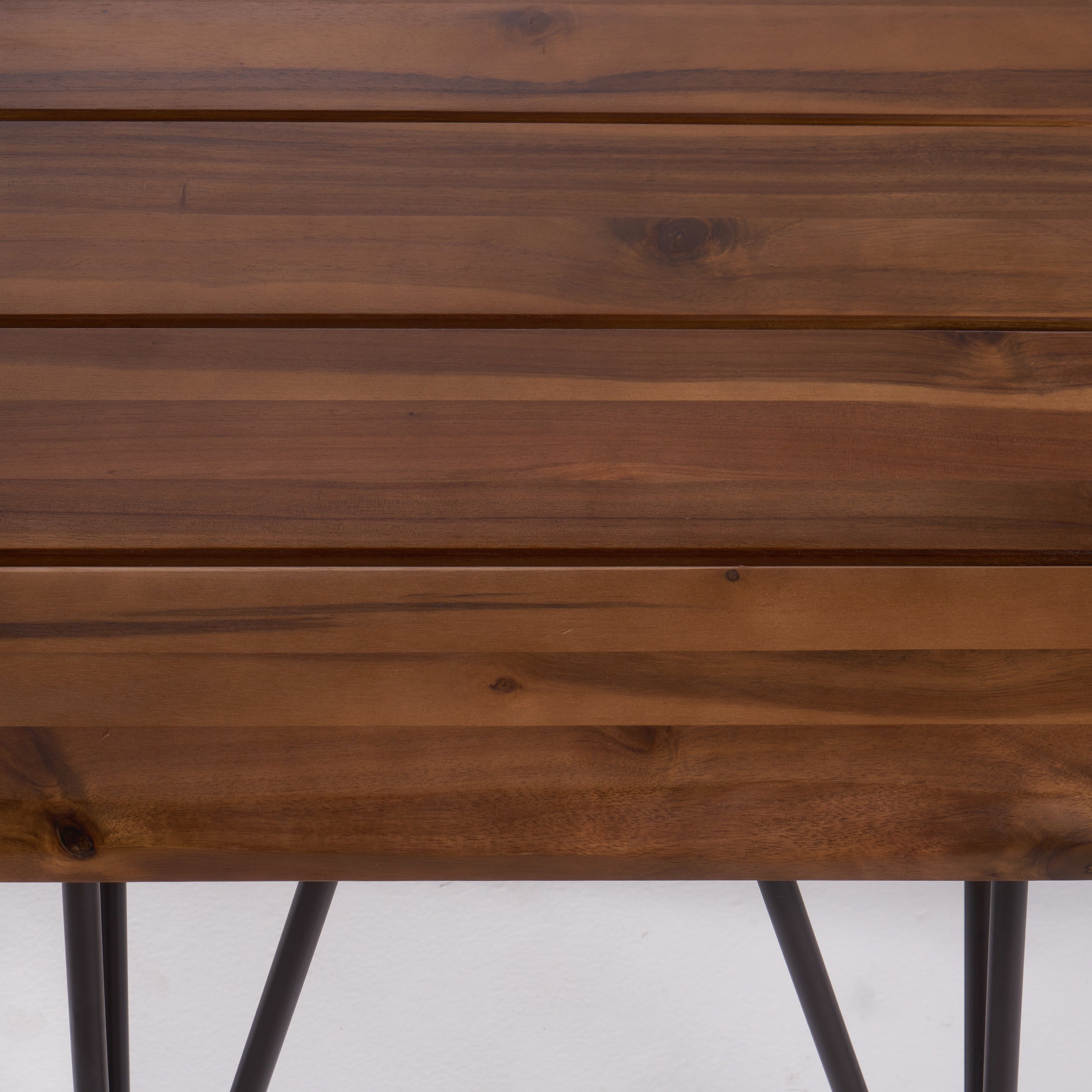 Zion Industrial Wood And Metal Accent Table
