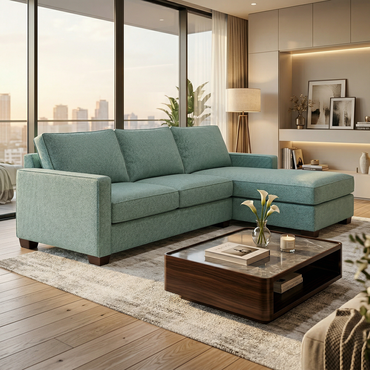 Modena Sectional – Custom Fabric Options