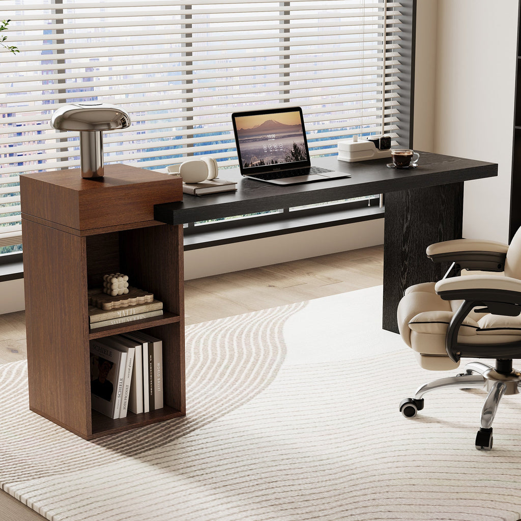 Modern Two-Tone Sofa Side Table