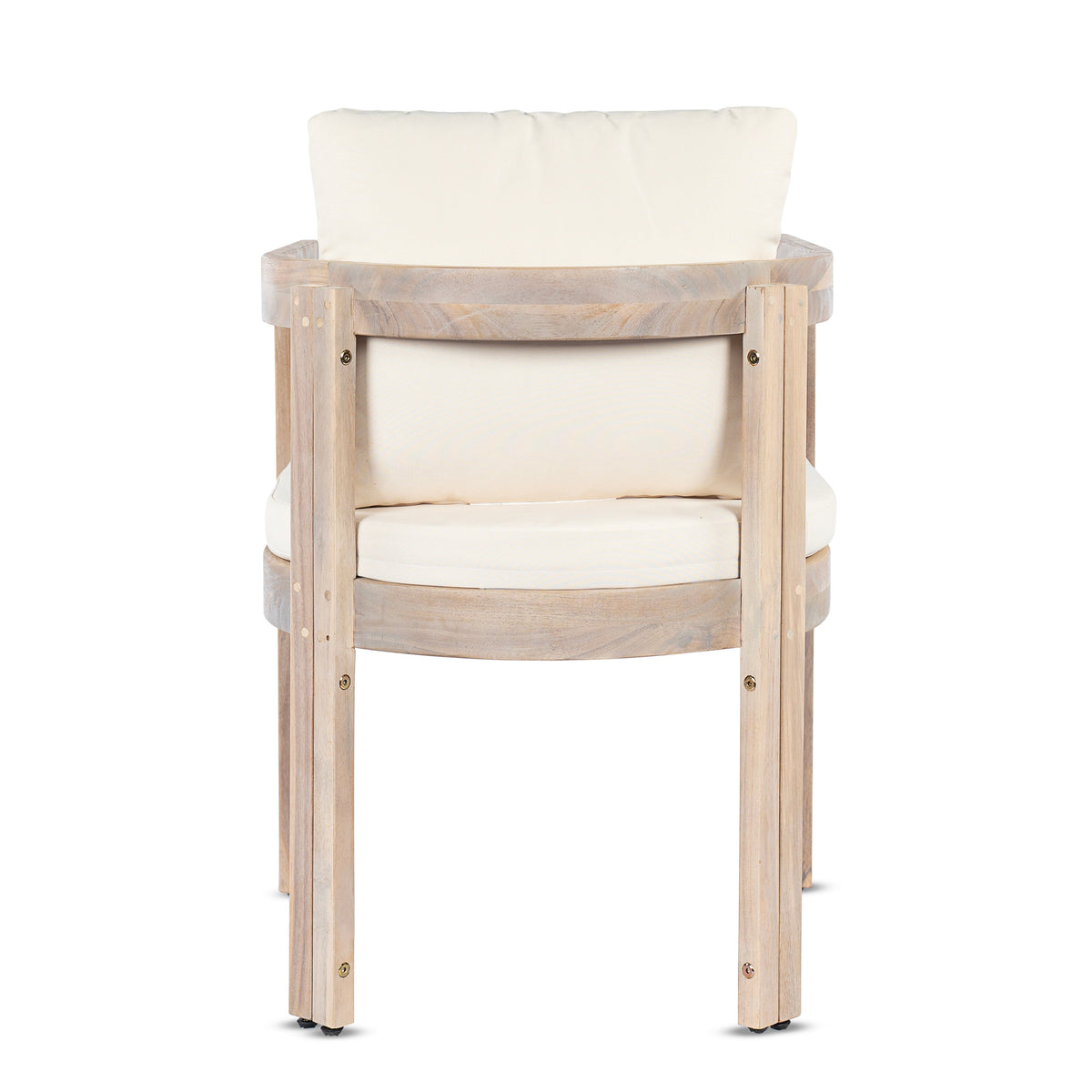 Acacia Wood Dining Chairs Set of 2, Armchairs with