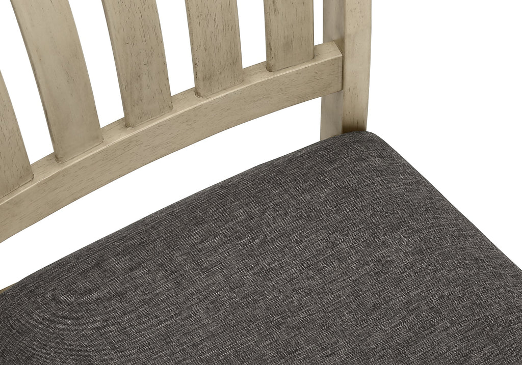 Upholstered Antique Dining Chairs Set of 2