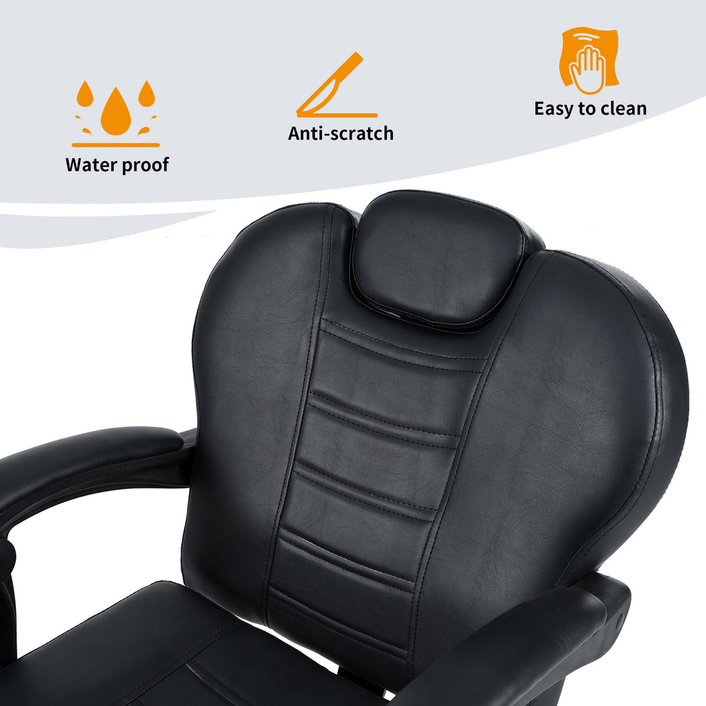 Classic Reclining Barber Chair for Hair Stylist