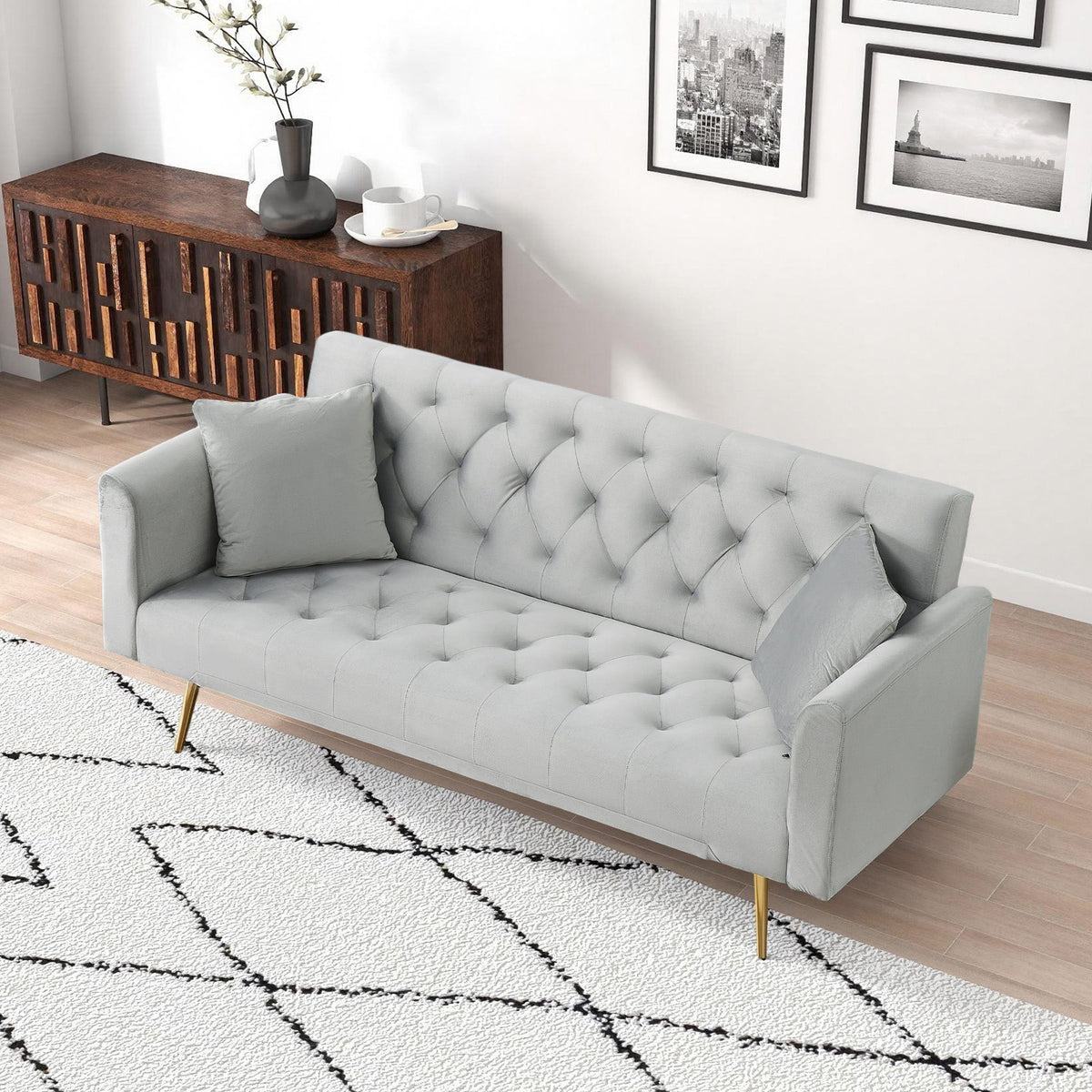 71-Inch Convertible Love Seat Sofa