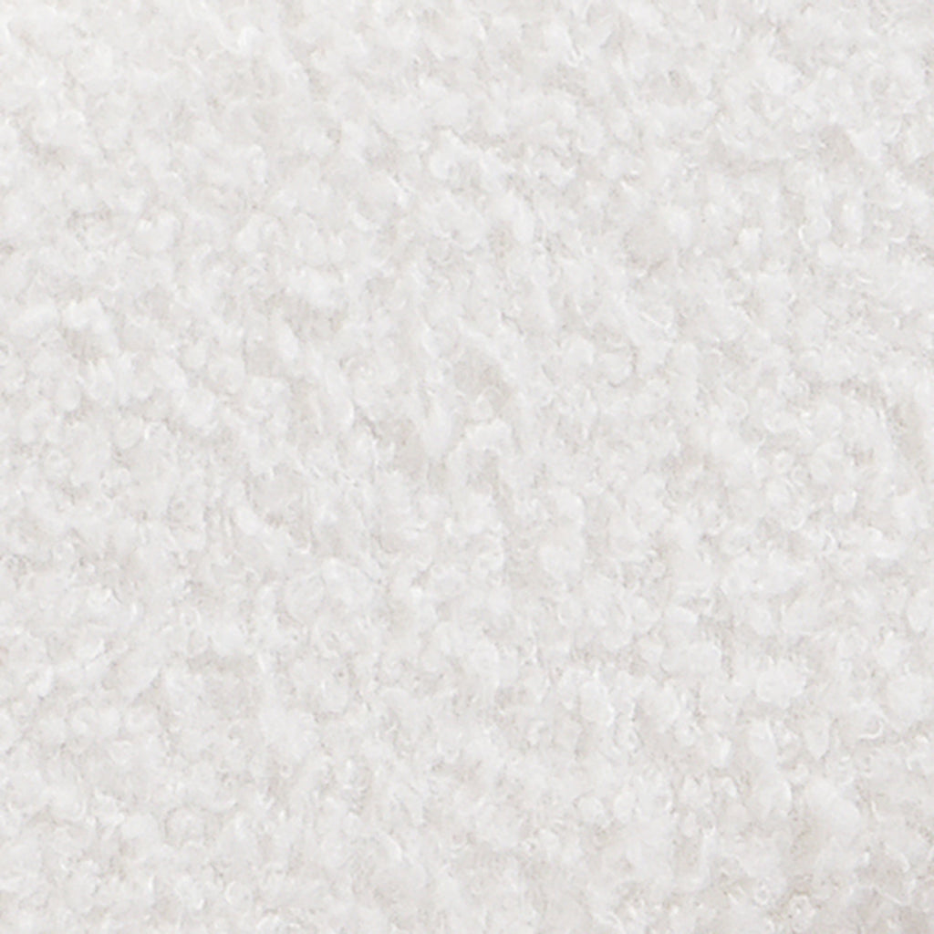 White Boucle Floating Bed with Light, King