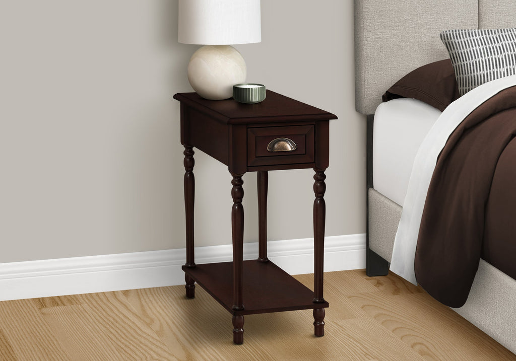 2 Tier Accent Table with Storage Drawer