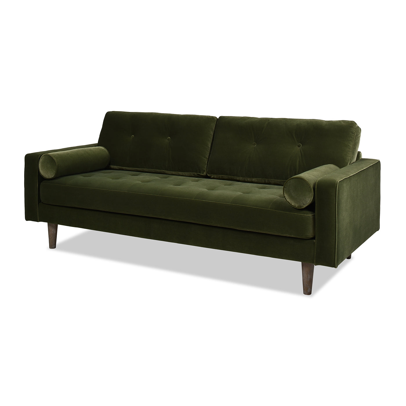Nicholas 83.5" Mid-Century Modern Sofa, Olive
