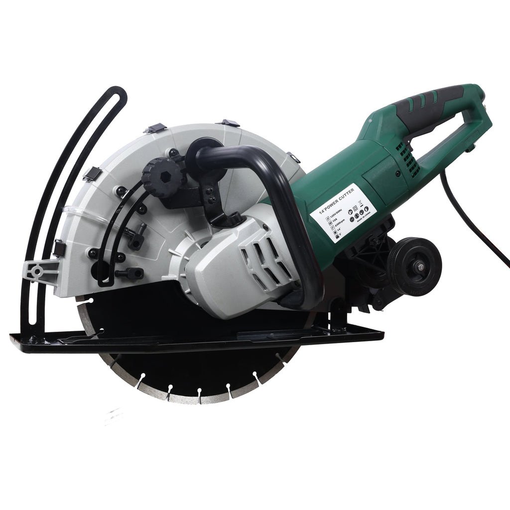 Portable 14" Wet/Dry Electric Corded Concrete Saw