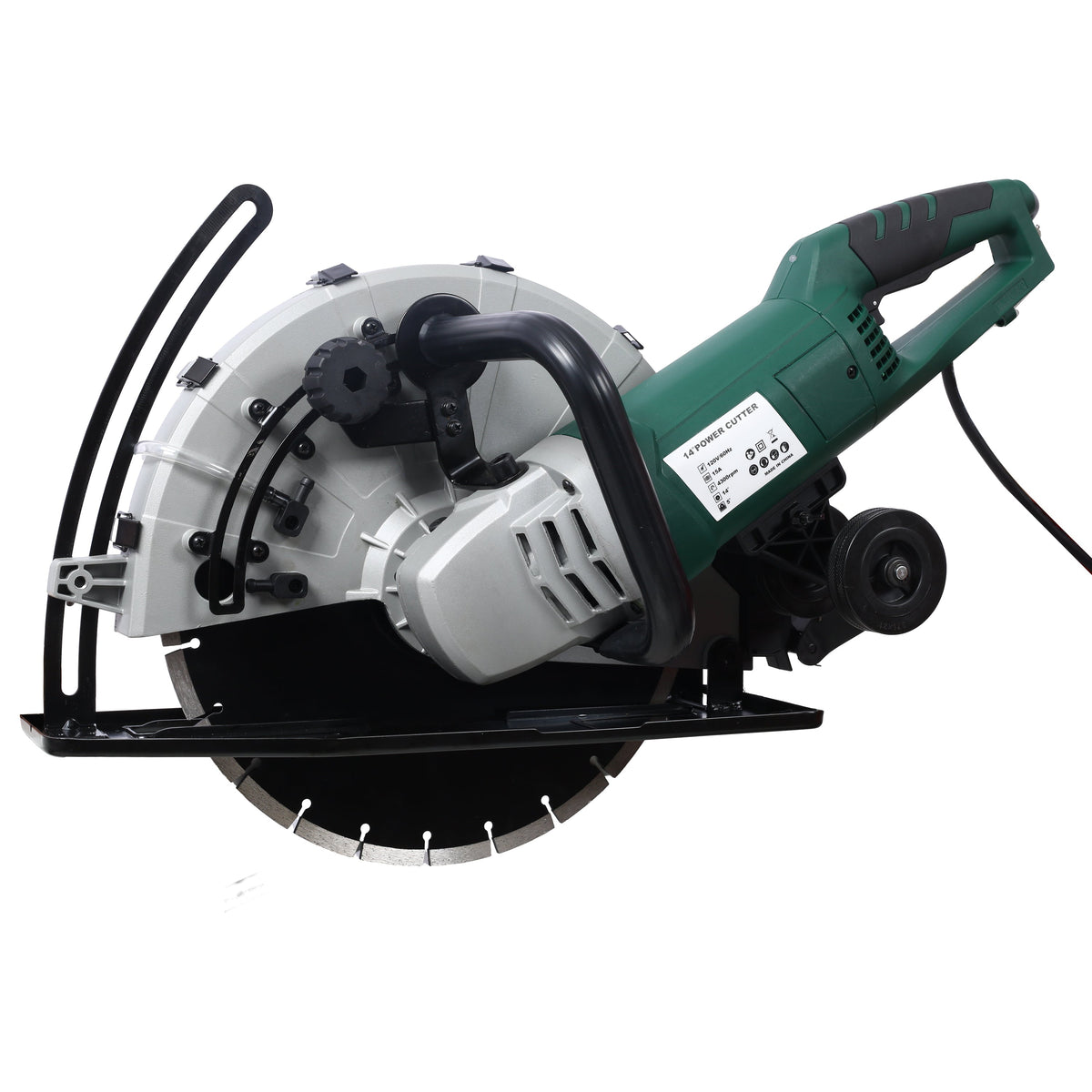 Portable 14" Wet/Dry Electric Corded Concrete Saw